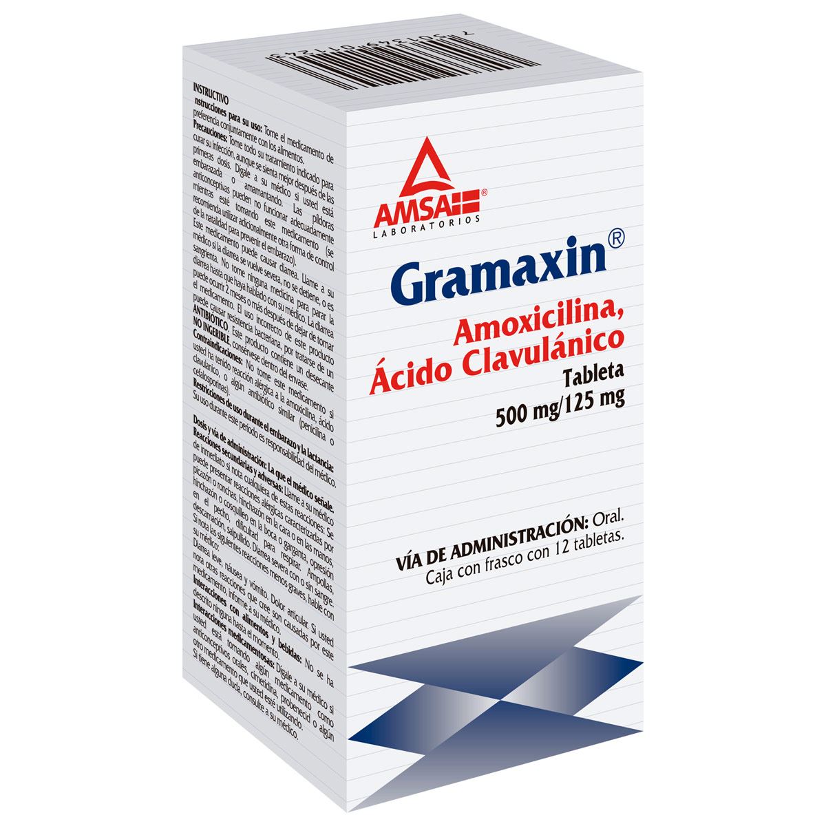 Amoxici/clav 500/125 Mg Tab 12